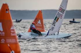 Aoife Hopkins took a Laser Radial World Championships race win today in Aarhus