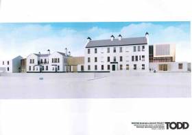 An architect&#039;s image of the Maritime Museum &amp; Archive Centre in Derry would look like in the Waterside area of the city