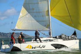 The Archambault 35 Another Adventure (Darragh Cafferky) from Wicklow is one of 54 boats competing in the ISORA series