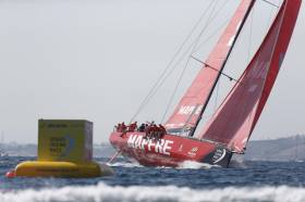 MAPFRE and crew sail to a home victory in the first in-port race