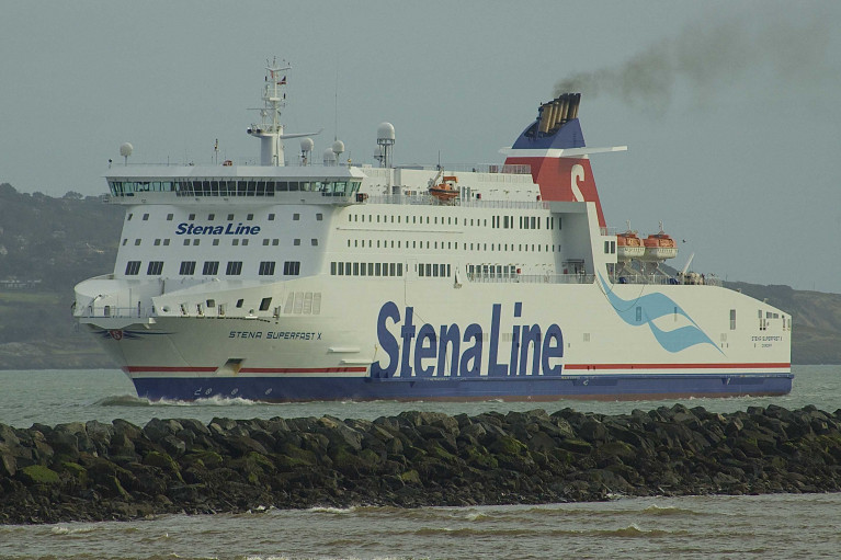 Howth Peninsula forms the backdrop as Stena Superfast X enters Dublin Port for the first time in 2015 having sailed from Holyhead, Wales and in that same year the UK periodical, &#039;Ships Monthly&#039; (November issue) published the photo of the ferry to introduce their &#039;Ship of the Month&#039; feature. The former Greek ferry launched as Superfast X followed in the wake of sisterships, (Stena) Superfast VII &amp; VIII albeit they have served on the North Channel route of Belfast-Cairnryan since 2011 and continue to do so on services to Scotland. 