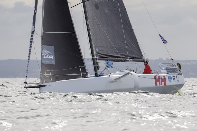 Keeny Rumball from Dun Laoghaire is competing  for the first time  in the La Solitaire Du Figaro 