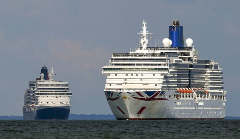 An interior refurbishment company in the UK sees record business in pandemic with work carried out an Irish Sea shipyard on Merseyside. Above cruiseships Afloat has indentified from Cunard Line and P&O Cruises, both of the same 'Vista' class design.