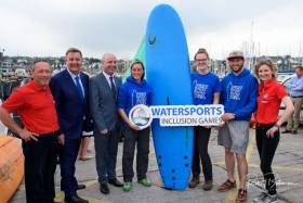 Bryan Dobson and Minister for State at the Department of Health Jim Daly launched the Games in Kinsale. Scroll down for photo gallery