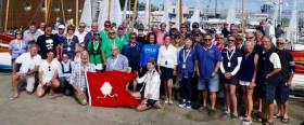 Centenary celebrations under way – the Treardur Bay Sailing Club crews at the National Yacht Club during VDLR19 in July