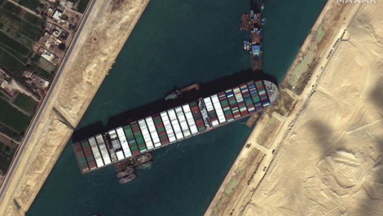 Salvage efforts are continuing to free a mammoth container ship, Ever Given that has blocked the Suez Canal for six days, crippling international trade and causing losses worth millions of euro.