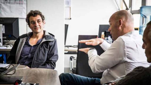 France’s Guillaume Verdier (left) with VOR's Mark Turner is to lead new design project for  the 14th edition, with Persico Marine selected as lead boatbuilder