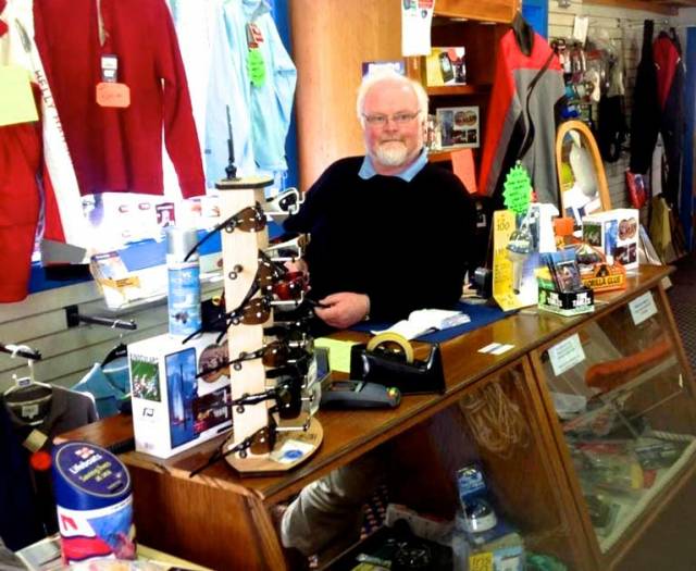 An Aladdin’s cave of boat gear, and a treasurehouse of useful local marine information – Pierce Purcell in Purcell Marine of Clarenbridge at the head of Galway Bay