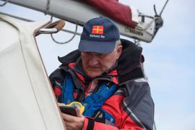 Irish Sailing President Jack Roy on duty as Race Officer at June&#039;s ICRA National Championships at Royal Cork Yacht Club