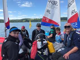 Waiting for the wind at the Topper Irish Championships on Larne Lough