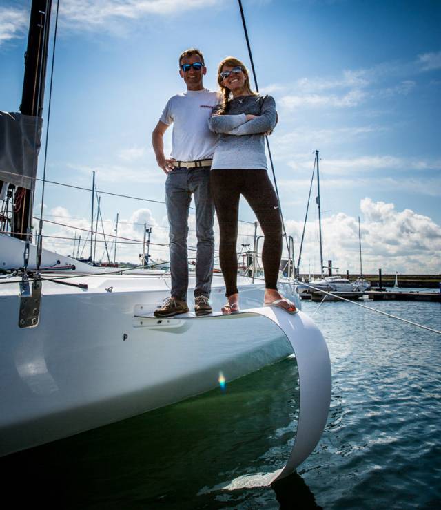 Conor Fogerty and Susan Glenny in Dun Laoghaire ahead of tomorrow's Dun Laoghaire Dingle Race