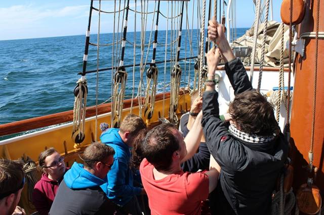 13 trainees from Cork City and County sailed the Morgenster ship over 12 days from Belfast