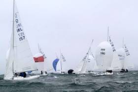 Conditions were wet and wild on the third day of the 2016 Dragon Edinburgh Cup