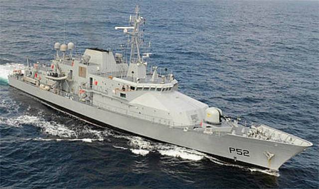 The fishing boat was detained by LÉ Niamh south west of the Fastnet Rock on Wednesday
