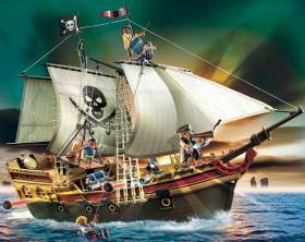 Ollie and Harry Ferguson, with the help of their father, adapted a Playmobil pirate ship much like this one to sail the open seas for real