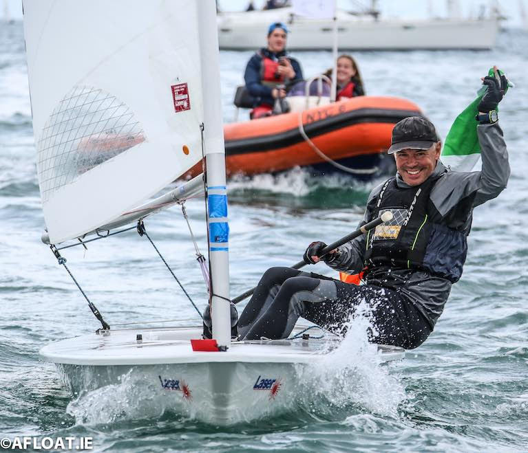 The National Yacht Club's Mark Lyttle was crowned Laser Grand Master World Champion on home waters in 2018