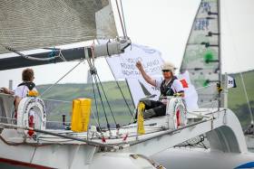Hugo Karlsson-Smythe skipper of Trilogic Offshore Racing has retired from the Round Ireland race due to gear difficulties