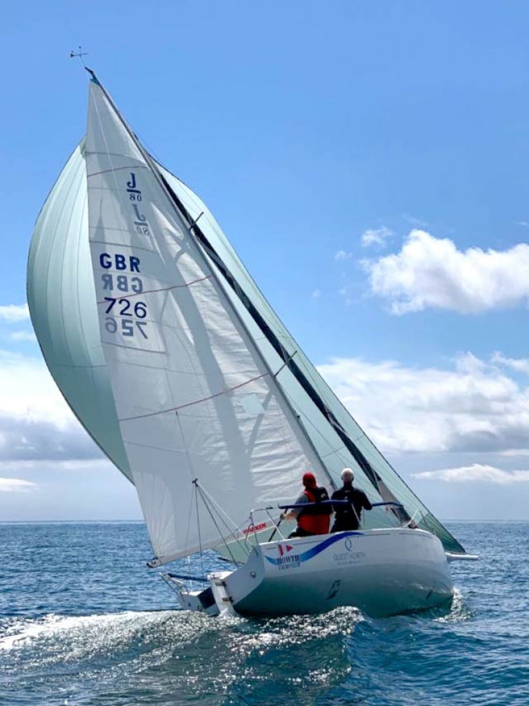 Is proper sunshine sailing a "Mission Impossible" in this woeful summer? Not so. Paul Reilly and Davy Howard find extra-luminous sunshine on Saturday afternoon, racing the HYC-owned J/80 Mission 43 in the Aqua Two-Hander Challenge off the Fingal coast