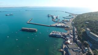 Port of Portland (north) in Dorset, UK where a new scrubber service is to be located. Scrubbers or Exhaust Gas Cleaning Systems (EGCS) are one of the hottest topics in the global maritime industry as a result of tough new sulphur emission regulations coming into effect under the Marpol Treaty.