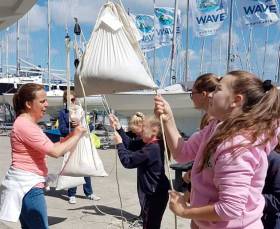 Primary schoolchildren explore the physics of sailing in Howth