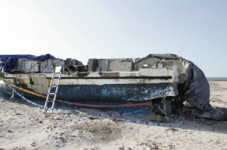 The hull of the FV Aisling Patrick, which capsized off Mayo in the spring of 2018, washed ashore in western Scotland weeks later
