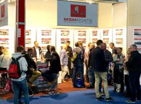 6 pm on the opening day of Boot Dusseldorf  – Over 60 people were on Ireland&#039;s MGM Boats brokerage stand at one stage and all were Irish! 