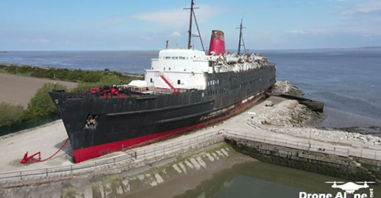 A former Irish Sea ferry of the 1950&#039;s era, British Rail/Sealink&#039;s Duke of Lancaster which since 1979 has been dry-docked in north Wales, on the Dee Estuary near Mostyn, is for the first time in 30 years to host a festivel, with the &#039;Fun Ship; Street Food Festival (4-5 Sept). The 1,800 passenger &#039;steamer&#039; Duke of Lancaster, AFLOAT adds, built in 1955 at Harland &amp; Wolff, firstly served Belfast-Heysham, Rosslare-Fishguard and Dun Laoghaire-Holyhead until disposal in 1979 to its current location near the Welsh-English border. The &#039;Lancaster&#039;, also carried out cruises during the 1960&#039;s to Scotland and several near Continent countries and also Spain. In the 1970&#039;s conversion work led to car-carrying capability.  