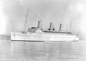 The Empress of Britain as seen in 1931. Nine years later it was bombed and torpedoed by the Nazis off Donegal