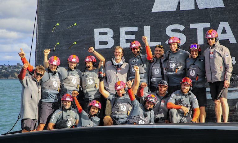 Sir Ben Ainslie’s team won their the fifth race in a row in the Round Robins