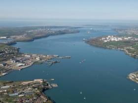 The Pembrokeshire Port of Milford Haven, south Wales 