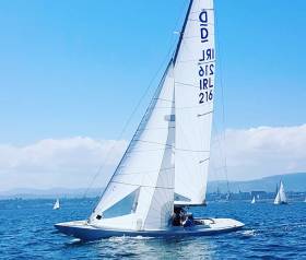 Martin Byrne&#039;s Dragon Jaguar is sailing with his son Conor and Portuguese professional Pedro Andrade at the Edinburgh Cup in Cowes next month