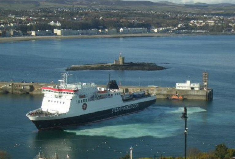 New appointments of two directors of the Isle of Man Steam Packet Co. will take place in July. Above Afloat adds is the main Manx ferry Ben-My-Chree while swinging within Douglas Harbour.