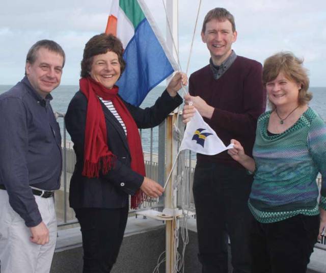 Pictured at Greystones Sailing Club are from left to right: Steven Waller, Hon. Treasurer  Daphne Hoolahan, Commodore  Barry Keogh, Vice Commodore  Gabrielle Igoe, Hon. Secretary