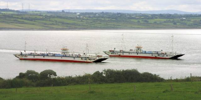 The pair of half-sister car ferries that operate Ireland's longest river crossing 