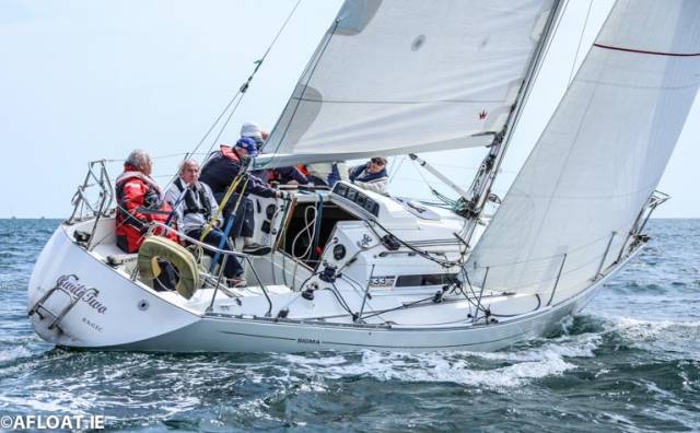 Gwilli Two (Dermot Clarke & Patrick Maguire, RSGYC) was the winner of both the DBSC Sigma 33 and Cruiser II IRC Divisions of today's race on Dublin Bay