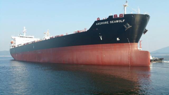 One of Ardmore Shipping's 27-strong fleet, Ardmore Seawolf (49,999dwt) a chemical/product tanker built in 2015