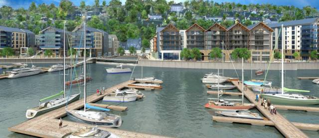 A previous proposal from developers Howard Holdings suggested a marina, apartments and shops for the Passage West docks but the plans were never realised.