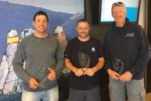 Wicklow sailor Shane MacCarthy (left) was third overall in the Spring Solo event in Medemblik