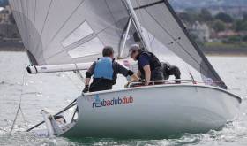Rubadubdub sailed by Nick Doherty,Conor O&#039;Regan and Gareth Nolan of the NYC are in ninth place