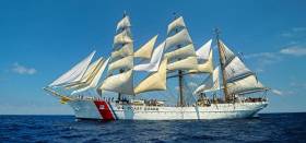 United States Coast Guard Cutter barque, USCGC Eagle is a trainee vessel that is to be open for free public tours during a visit to Dublin Port