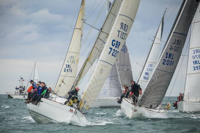 Beneteau 31.7 fleet racing on Dublin Bay