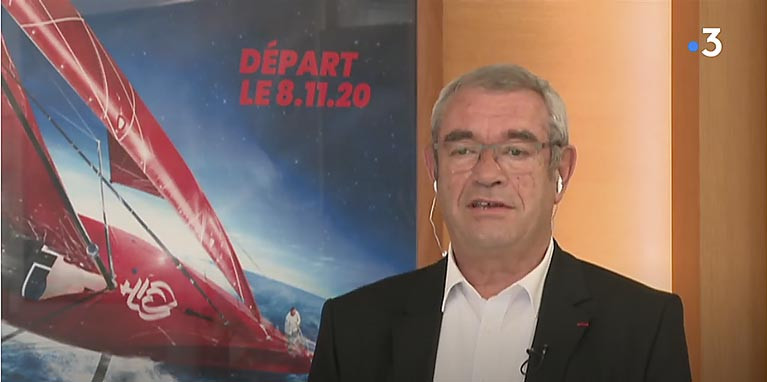 Yves Auvinet, chairman of the SAEM Vendée speaking on France&#039;s TV3 on Tuesday