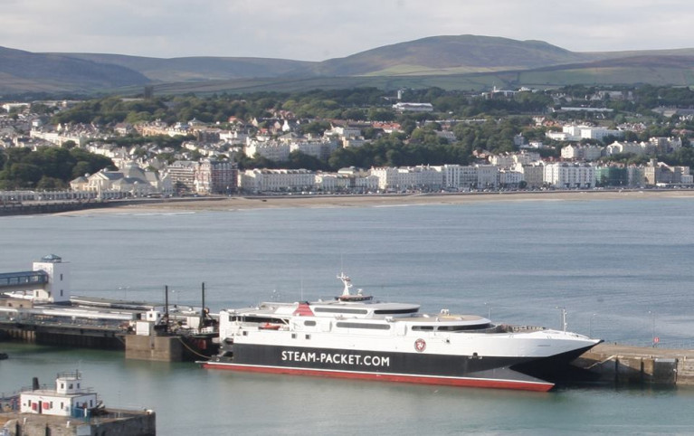 Almost 17,000 passengers have booked to travel on the fast-ferry craft Manannan in July with the vessel seen berthed at the Manx capital. 