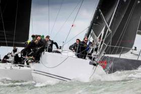 Close racing in the RORC Easter Challenge. Roger Bowden&#039;s King 40, Nifty (ex-Tokoloshe 1), claimed first overall in IRC One