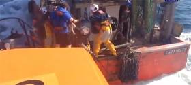 The casualty was removed from the fishing vessel and brought back to Howth to a waiting ambulance. See video below