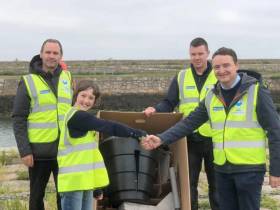 Flossie Donnelly presenting Dun Laoghaire Harbour with Ireland’s first Seabin this past summer