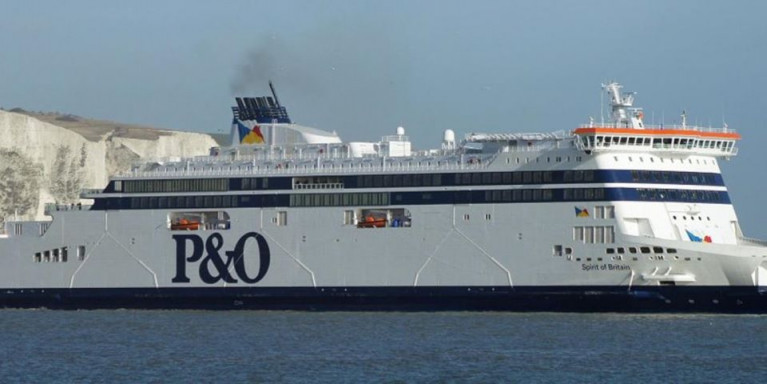 Spirit of Britain, one of P&amp;O&#039;s Dover-Calais ferries currently tied-up at the UK&#039;s biggest ferryport. 