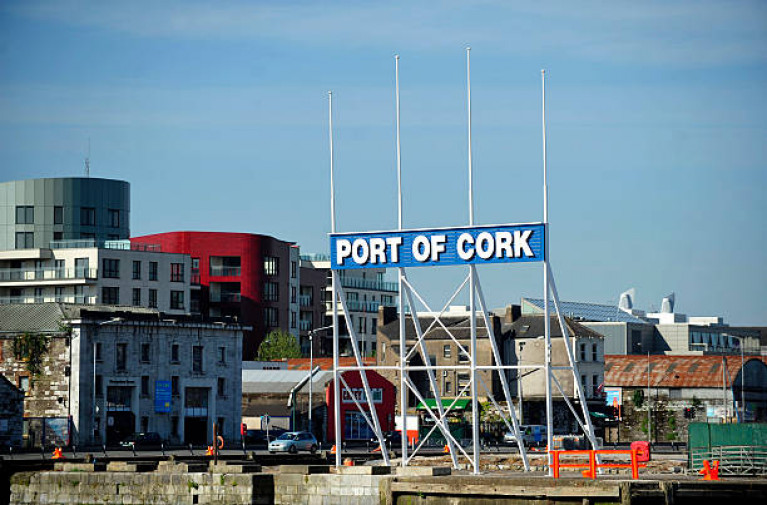 Calls for monument in recognition of Cork dockers as ‘They’re part of the fabric of the city’. Above AFLOAT adds the iconic &#039;Port of Cork&#039; sign located where the channels of the River Lee meet along Customs House Quay (north and south) downriver of the city-centre. 