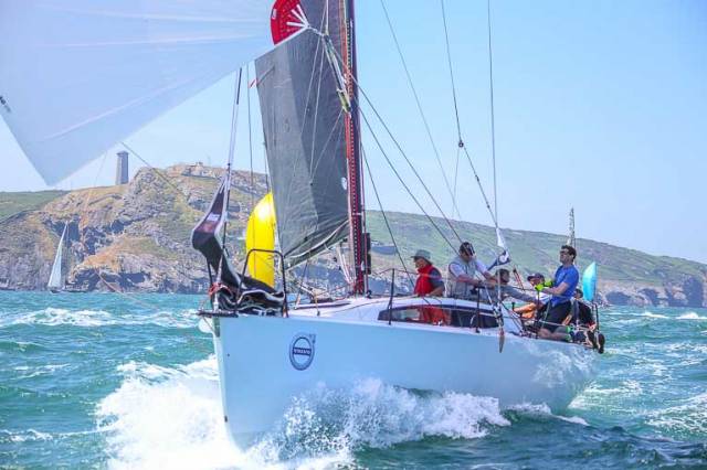 In second place is Paul O’Higgins’ JPK 10.80 Rockabill VI, hoping for some nice and breezy windward work to show her true potential.