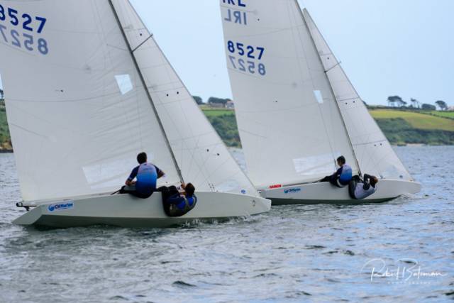 Two Star keelboats training in Cork Harbour